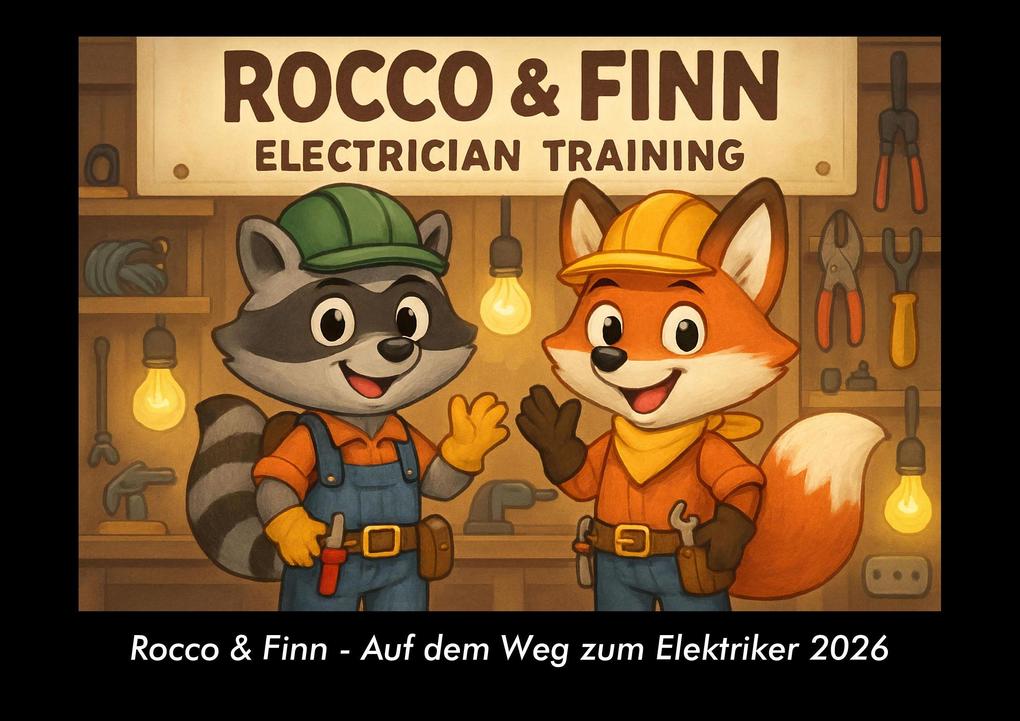 Rocco & Finn - Auf dem Weg zum Elektriker 2026 Fotokalender DIN A3