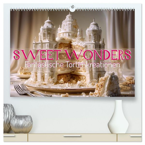 Sweet Wonders. Fantastische Tortenkreationen (hochwertiger Premium Wandkalender 2026 DIN A2 quer) Kunstdruck in Hochglanz