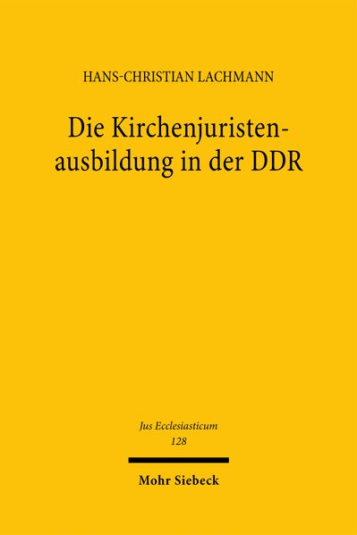 Die Kirchenjuristenausbildung in der DDR