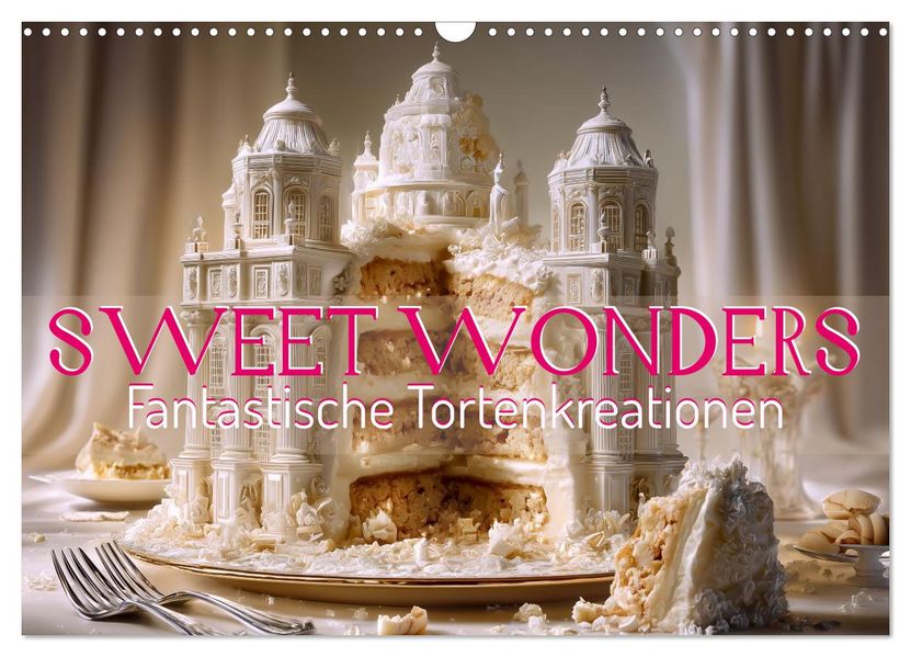 Sweet Wonders. Fantastische Tortenkreationen (Wandkalender 2026 DIN A3 quer) CALVENDO Monatskalender