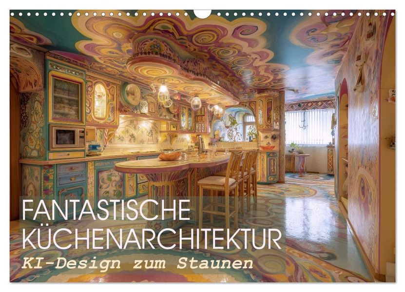 Fantastische Küchenarchitektur. KI-Design zum Staunen (Wandkalender 2026 DIN A3 quer) CALVENDO Monatskalender