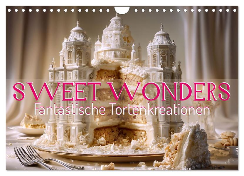 Sweet Wonders. Fantastische Tortenkreationen (Wandkalender 2026 DIN A4 quer) CALVENDO Monatskalender