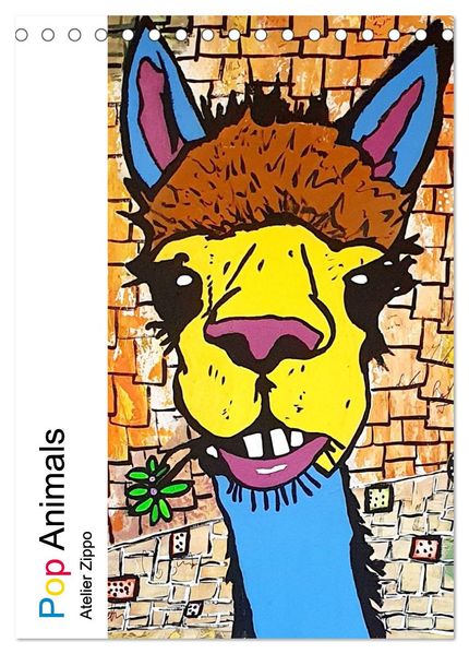 Pop Art Animals - Atelier Zippo (Tischkalender 2026 DIN A5 hoch) CALVENDO Monatskalender