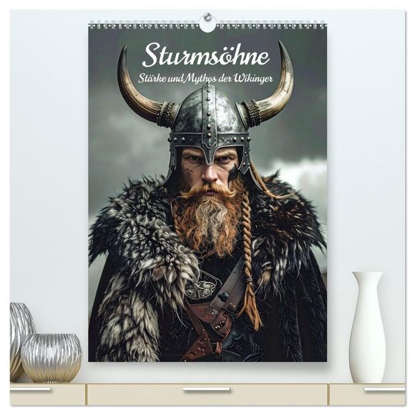 Sturmsöhne Stärke und Mythos der Wikinger (hochwertiger Premium Wandkalender 2026 DIN A2 hoch) Kunstdruck in Hochglanz