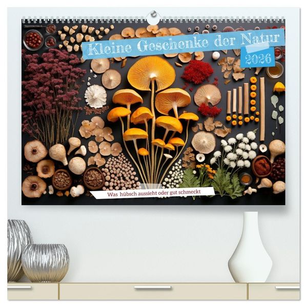 Kleine Geschenke der Natur (hochwertiger Premium Wandkalender 2026 DIN A2 quer) Kunstdruck in Hochglanz
