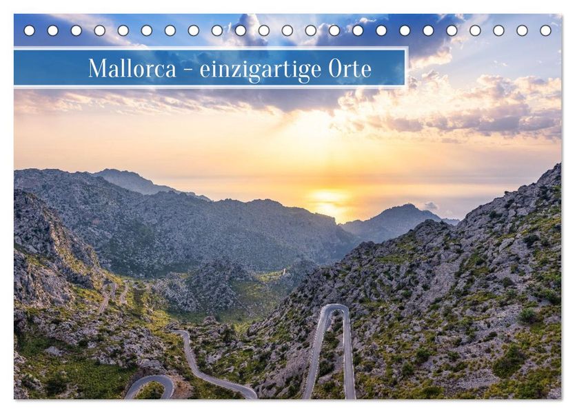 Mallorca - einzigartige Orte (Tischkalender 2026 DIN A5 quer) CALVENDO Monatskalender