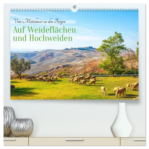 Auf Weideflächen und Hochweiden (hochwertiger Premium Wandkalender 2026 DIN A2 quer) Kunstdruck in Hochglanz