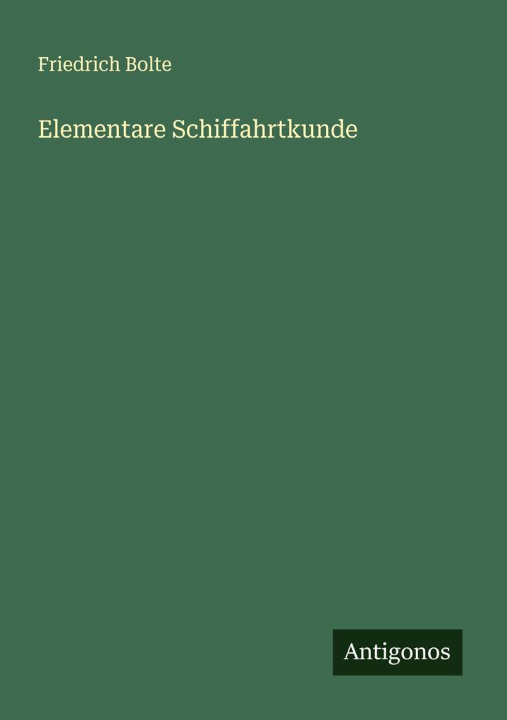 Elementare Schiffahrtkunde