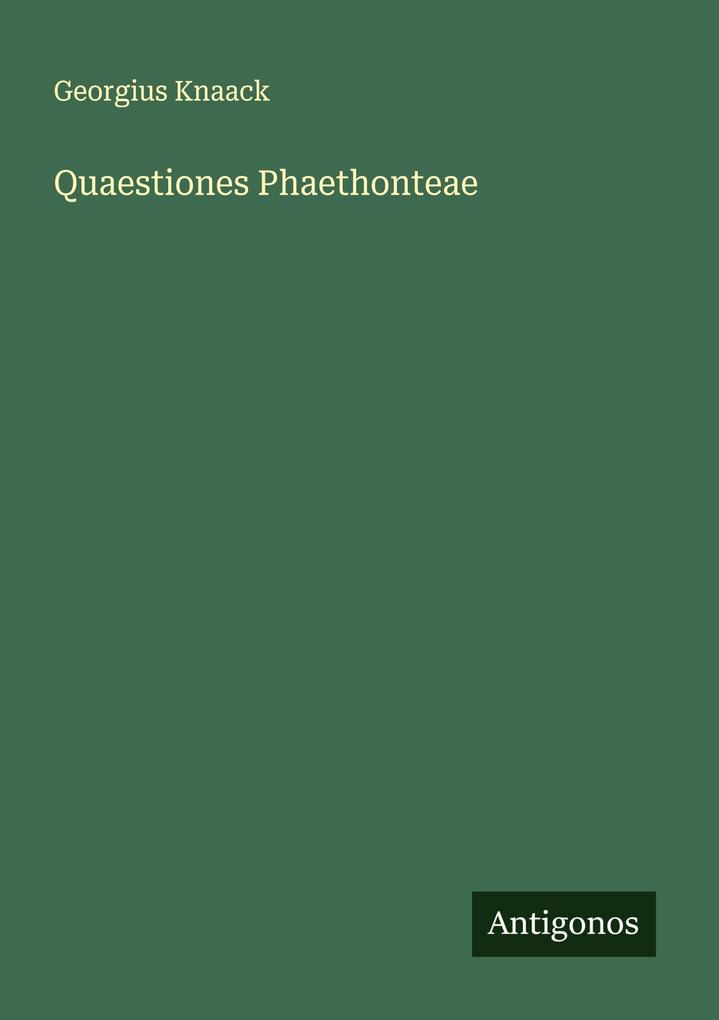 Quaestiones Phaethonteae