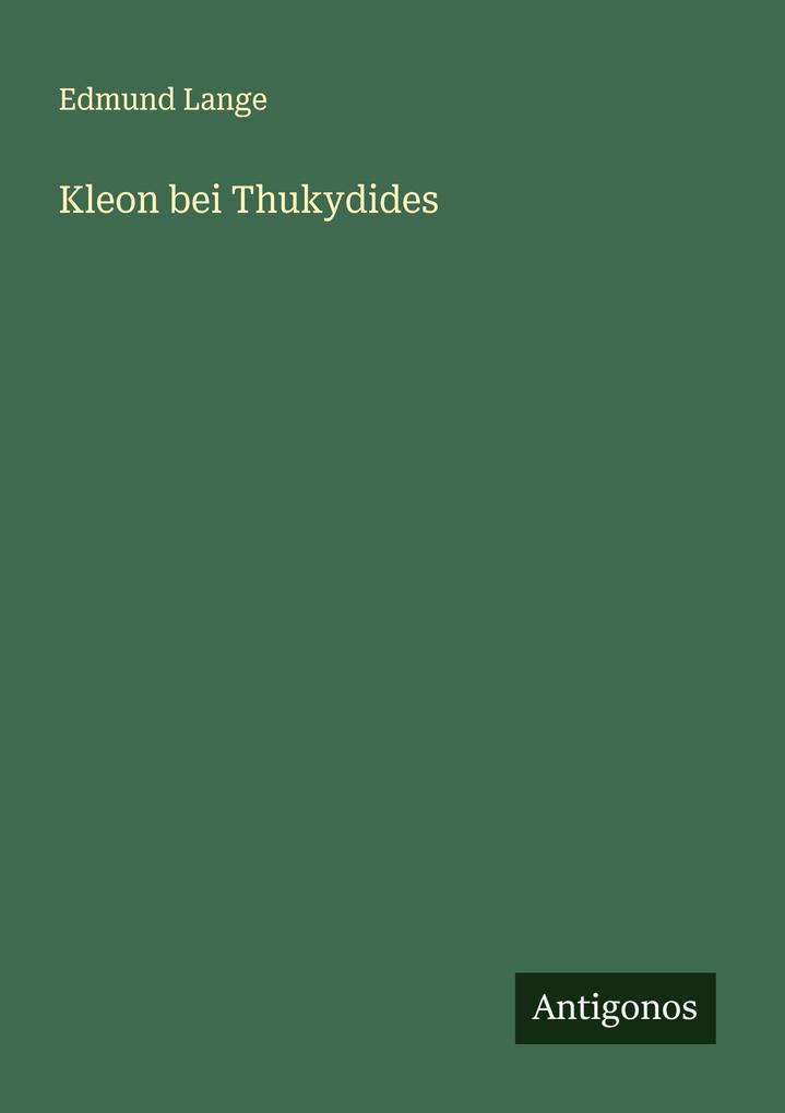 Kleon bei Thukydides