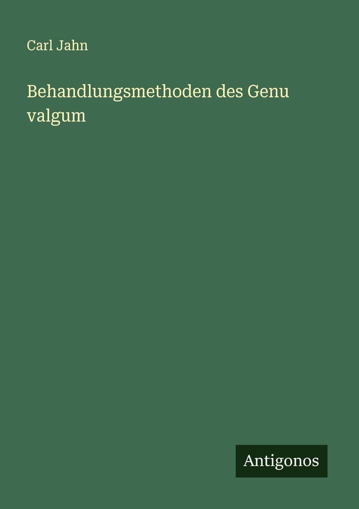 Behandlungsmethoden des Genu valgum