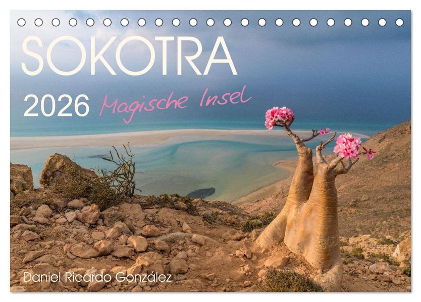 SOKOTRA - Magische Insel (Tischkalender 2026 DIN A5 quer) CALVENDO Monatskalender