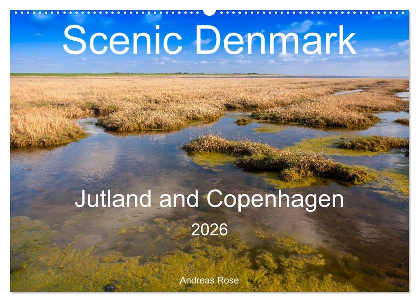 Scenic Denmark. Jutland and Copenhagen (Wall Calendar 2026 DIN A2 landscape) CALVENDO 12 Month Wall Calendar