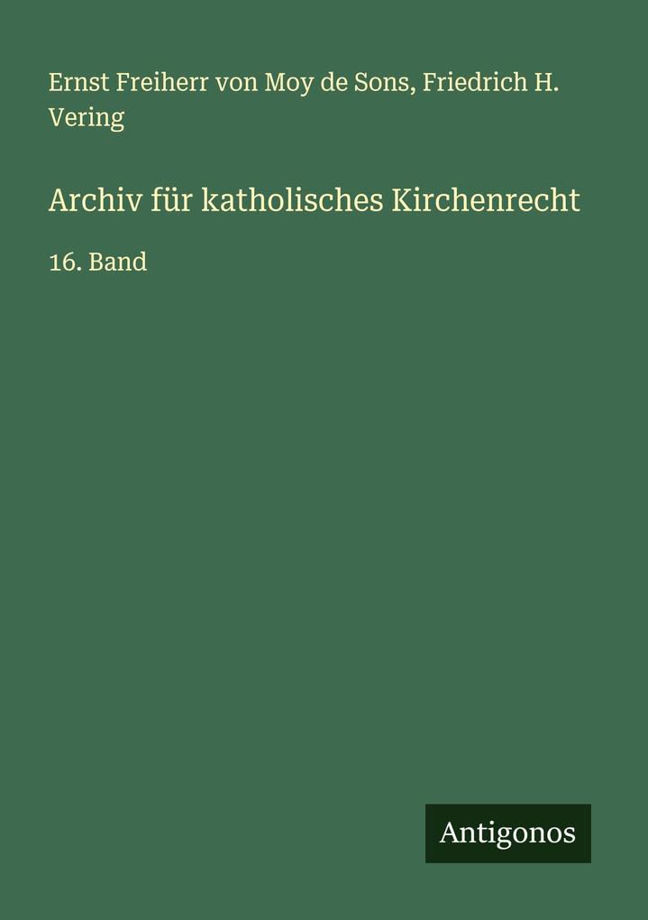Archiv für katholisches Kirchenrecht