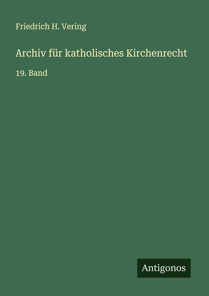 Archiv für katholisches Kirchenrecht