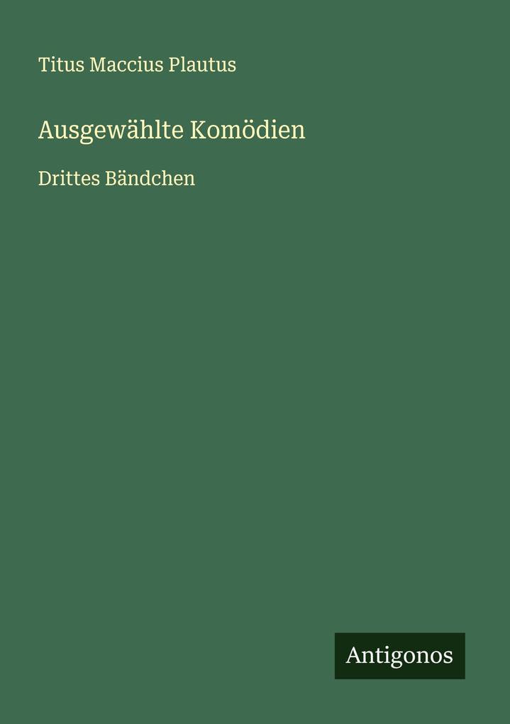 Ausgewählte Komödien