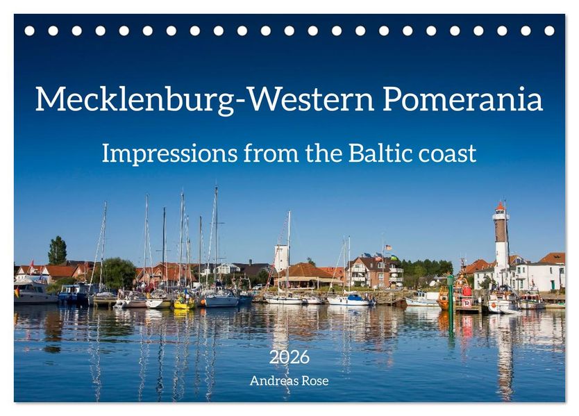 Mecklenburg-Western Pomerania. Impressions from the Baltic coast (Desk Calendar 2026 DIN A5 landscape) CALVENDO 12 Month DeskCalendar