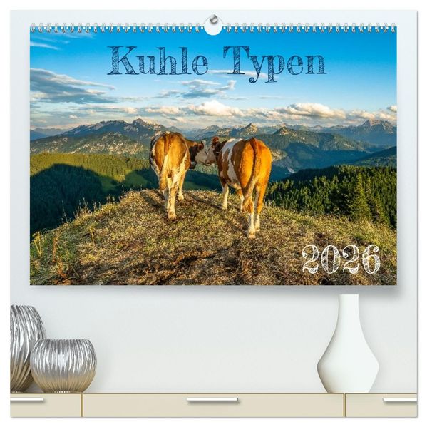 Kuhle Typen (hochwertiger Premium Wandkalender 2026 DIN A2 quer) Kunstdruck in Hochglanz