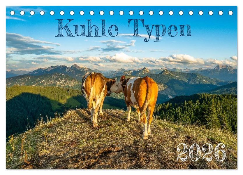 Kuhle Typen (Tischkalender 2026 DIN A5 quer) CALVENDO Monatskalender