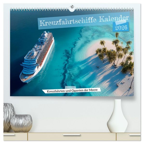 Kreuzfahrtschiffe Kalender - Kreuzfahrten und Giganten der Meere (hochwertiger Premium Wandkalender 2026 DIN A2 quer) Kunstdruck in Hochglanz