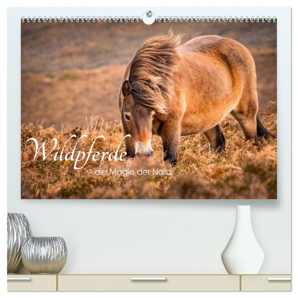 Wildperde - die Magie der Natur (hochwertiger Premium Wandkalender 2026 DIN A2 quer) Kunstdruck in Hochglanz
