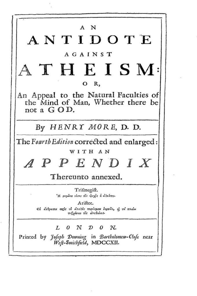 An Antidote Against Atheism