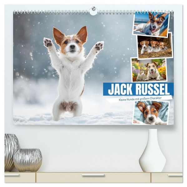 JACK RUSSEL - Kleine Hunde mit großem Charakter (hochwertiger Premium Wandkalender 2026 DIN A2 quer) Kunstdruck in Hochglanz