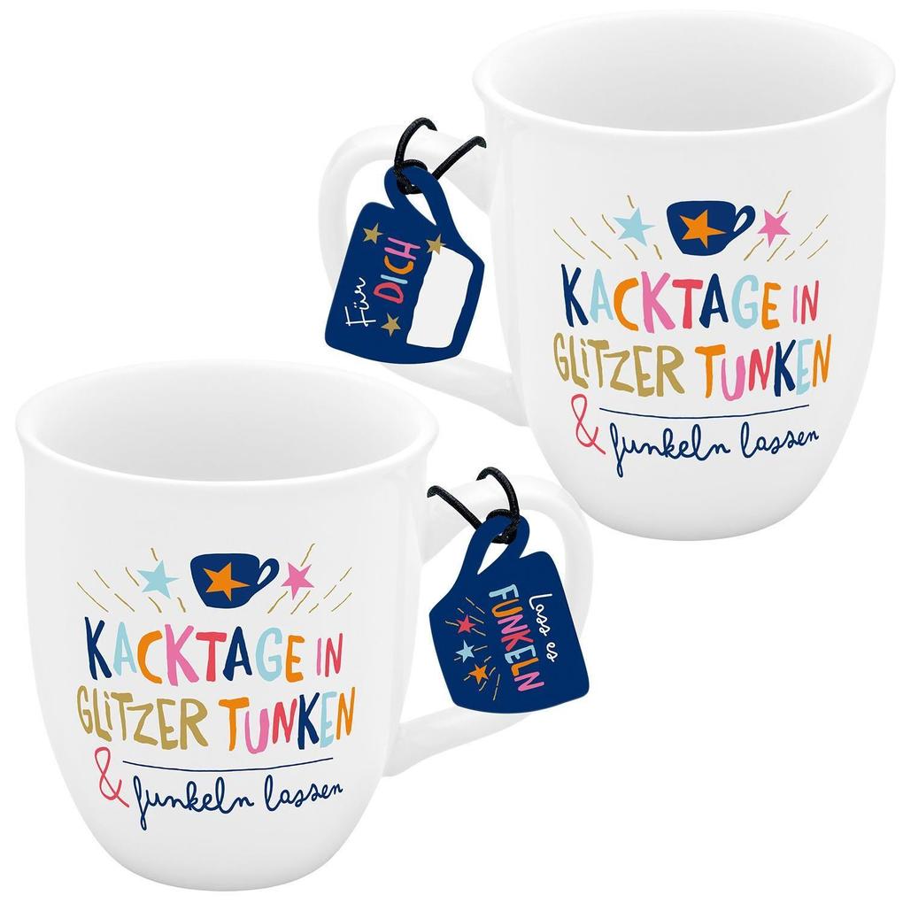 Espressotasse 'Kacktage in Glitzer tunken & funkeln lassen'