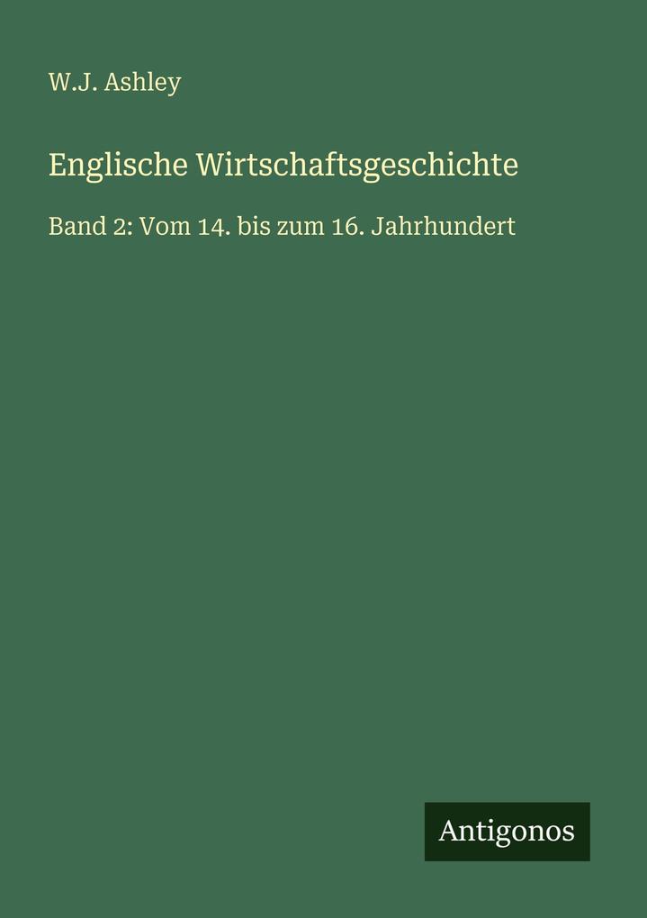Englische Wirtschaftsgeschichte