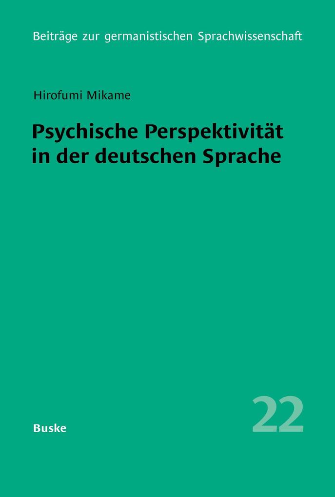 Psychische Perspektivität in der deutschen Sprache