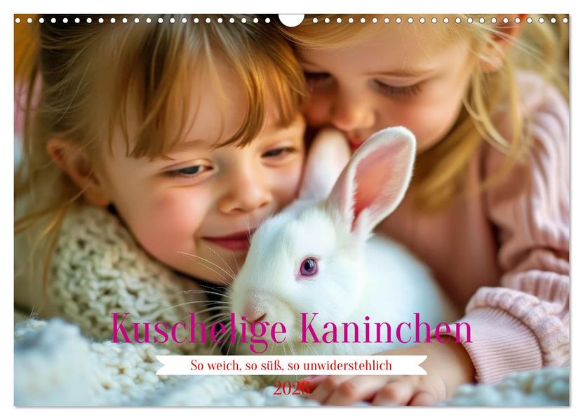 Kuschelige Kaninchen (Wandkalender 2026 DIN A3 quer) CALVENDO Monatskalender