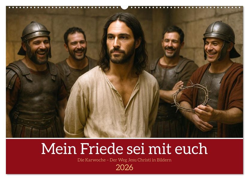 Mein Friede sei mit euch (Wandkalender 2026 DIN A2 quer) CALVENDO Monatskalender