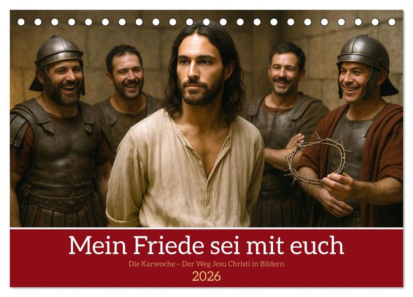 Mein Friede sei mit euch (Tischkalender 2026 DIN A5 quer) CALVENDO Monatskalender