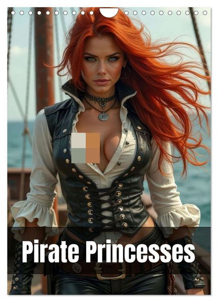 Pirate princesses (Wall Calendar 2026 DIN A4 portrait) CALVENDO 12 Month Wall Calendar