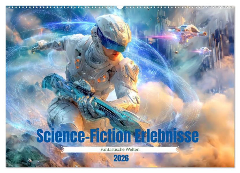 Science-Fiction Erlebnisse - Fantastische Welten (Wandkalender 2026 DIN A2 quer) CALVENDO Monatskalender