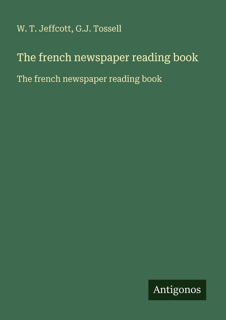 The french newspaper reading book