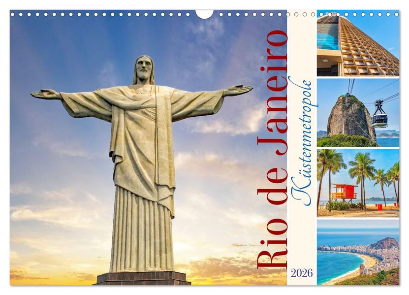 Rio de Janeiro - Küstenmetropole (Wandkalender 2026 DIN A3 quer) CALVENDO Monatskalender