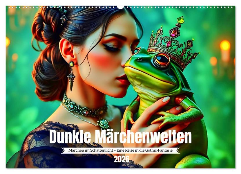 Dunkle Märchenwelten (Wandkalender 2026 DIN A2 quer) CALVENDO Monatskalender