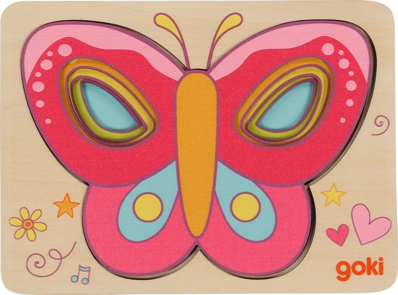 Schichtenpuzzle Schmetterling