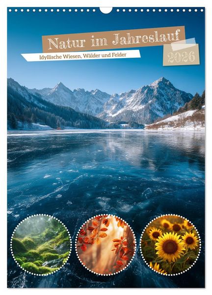 Natur im Jahreslauf (Wandkalender 2026 DIN A3 hoch) CALVENDO Monatskalender