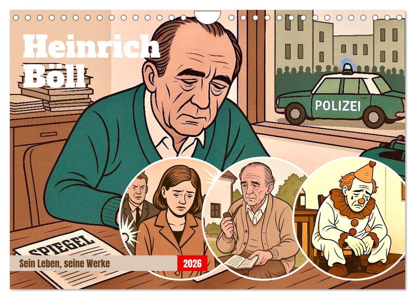 Heinrich Böll (Wandkalender 2026 DIN A4 quer) CALVENDO Monatskalender