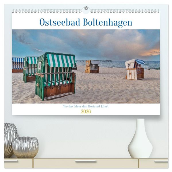 Ostseebad Boltenhagen (hochwertiger Premium Wandkalender 2026 DIN A2 quer) Kunstdruck in Hochglanz