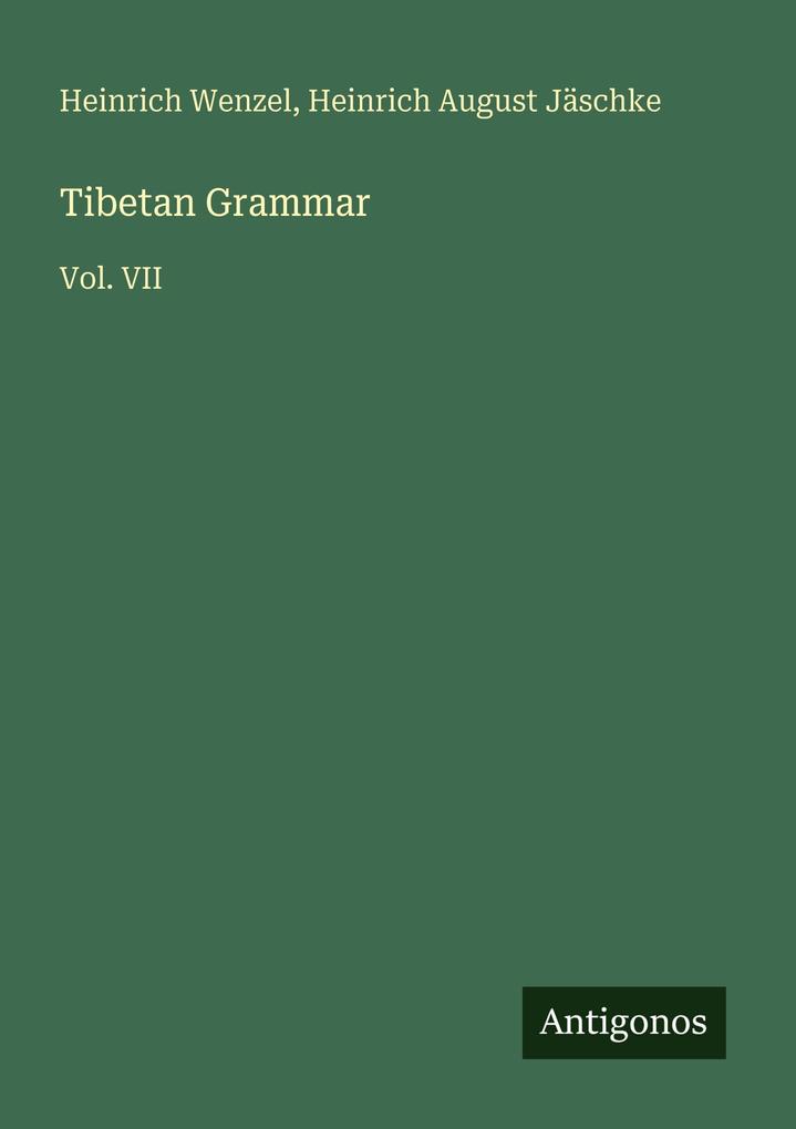 Tibetan Grammar