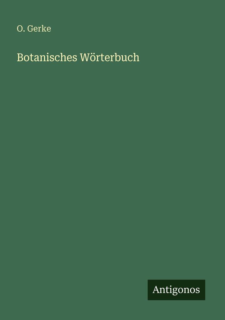 Botanisches Wörterbuch