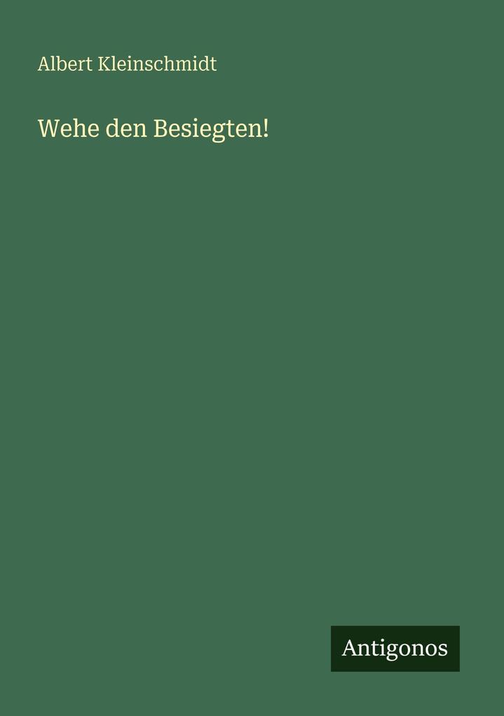 Wehe den Besiegten!
