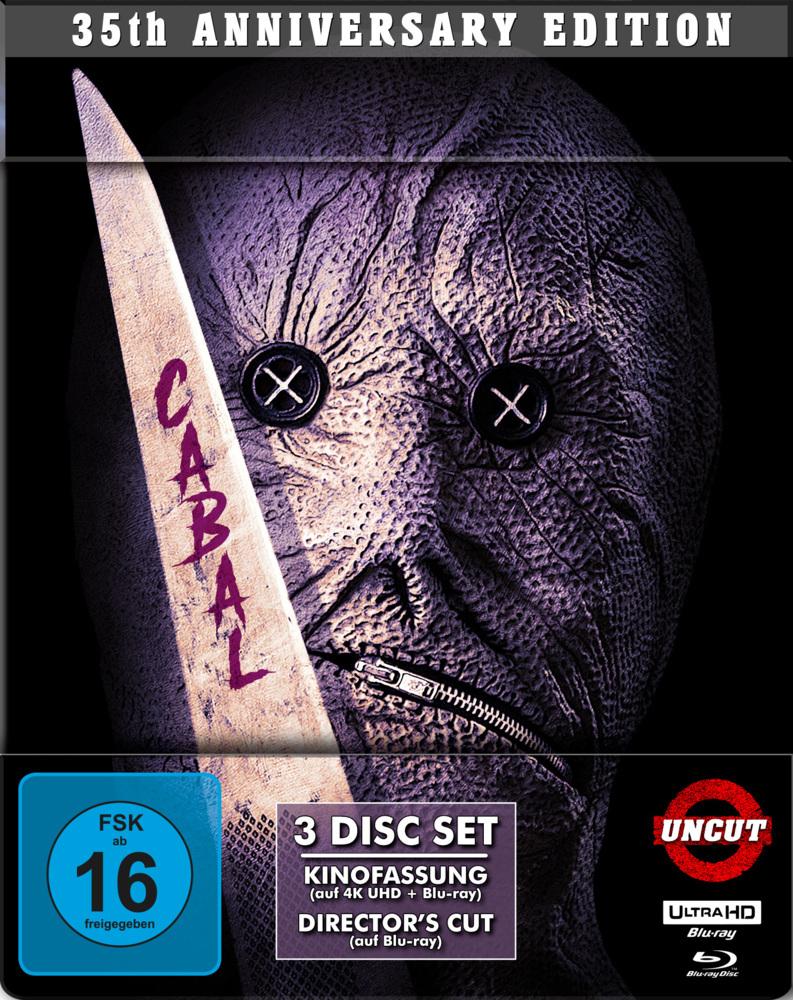 Cabal - Die Brut der Nacht1 4K UHD-Blu-ray + 2 Blu-ray (35th Anniversary Limited))