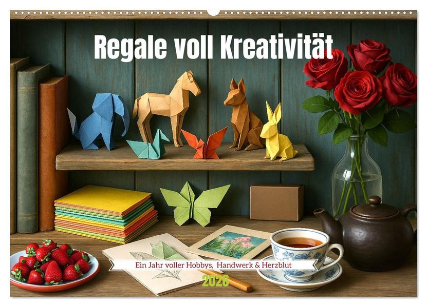Regale voll Kreativität (Wandkalender 2026 DIN A2 quer) CALVENDO Monatskalender