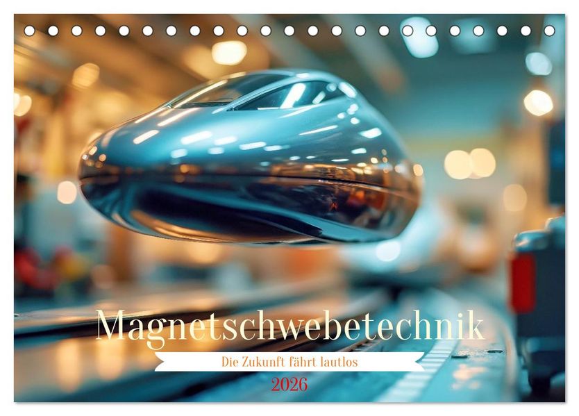Magnetschwebetechnik (Tischkalender 2026 DIN A5 quer) CALVENDO Monatskalender