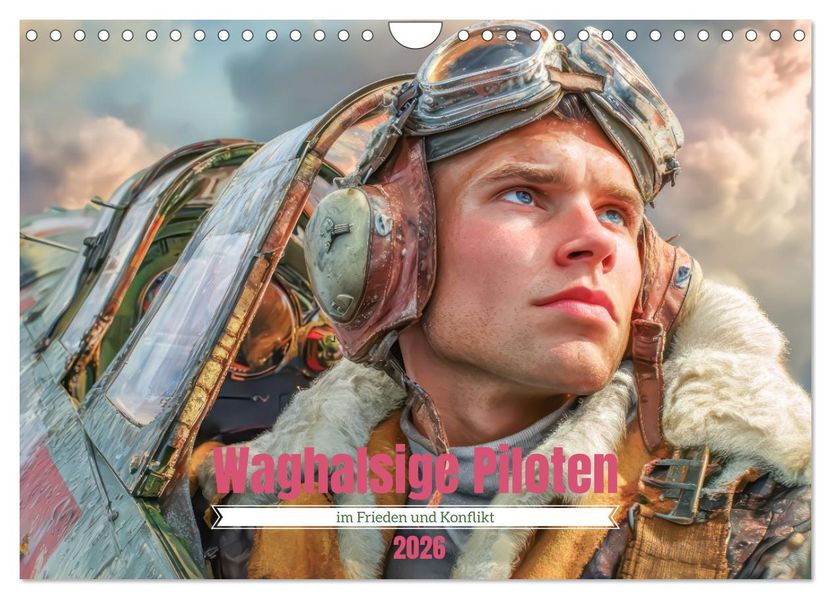 Waghalsige Piloten - im Frieden und Konflikt (Wandkalender 2026 DIN A4 quer) CALVENDO Monatskalender