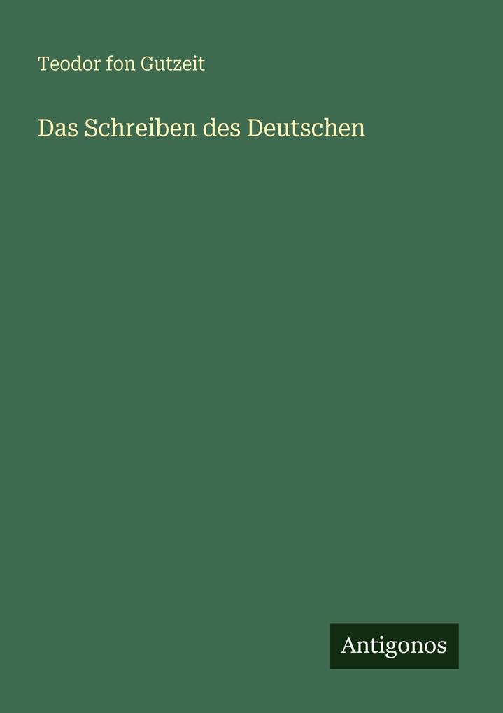 Das Schreiben des Deutschen
